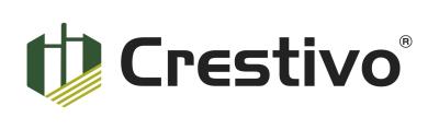 Logotipo da Crestivo com ícone verde e amarelo à esquerda