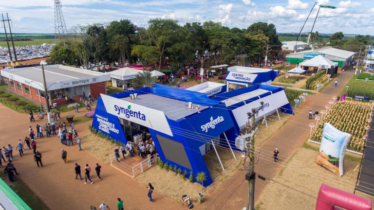 Estande da Syngenta no evento Tecnoshow Comigo 2024