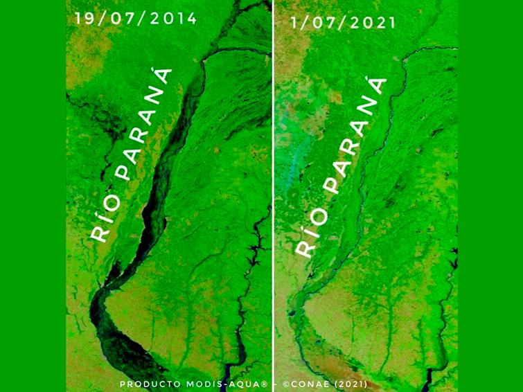 comparação rio paraná