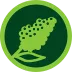 Logo verde de algodão